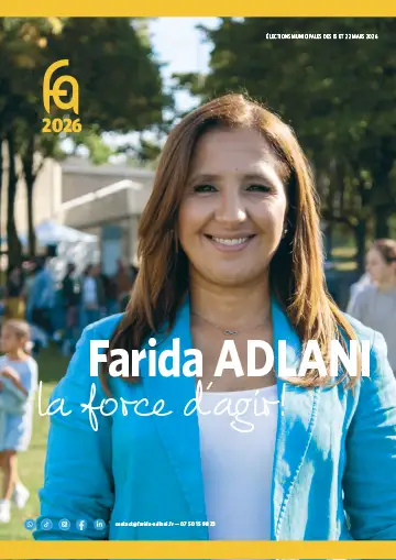 Farida ADLANI, lettre de candidature